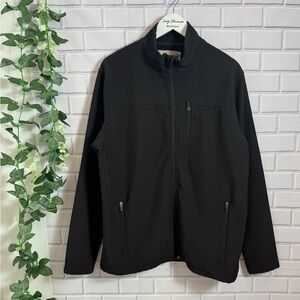 Field & Stream vintage Black Softshell Jacket Men’s Large Full Zip Lightweight
